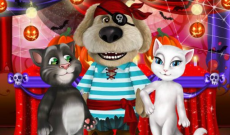 Talking Tom And Angela Halloween Party